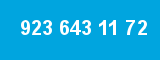923 643 11 72 923 643 11 72